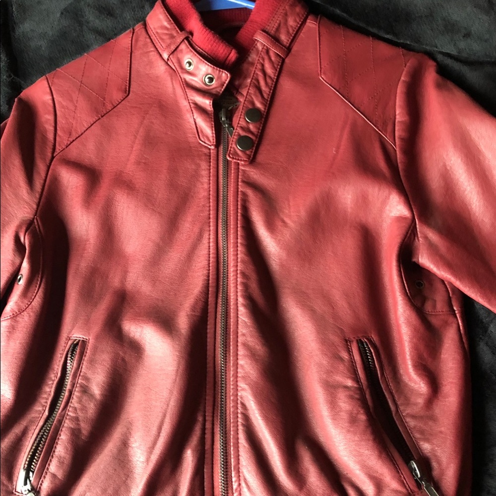 RED LEATHER JACKET
